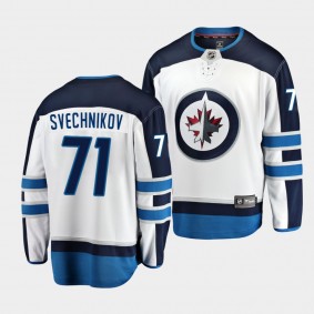 Evgeny Svechnikov Winnipeg Jets 2021-22 Away White Player Men Jersey