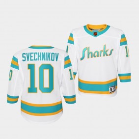 Evgeny Svechnikov San Jose Sharks Youth Jersey 2022 Special Edition 2.0 White Replica Jersey