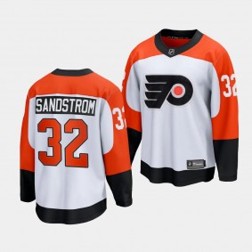 Felix Sandstrom Philadelphia Flyers 2023-24 Away White #32 Premier Jersey Men's