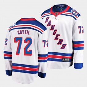 Filip Chytil New York Rangers Mr Ranger 7 Memorial Patch White Honor Rod Gilbert Men Jersey