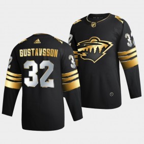 Filip Gustavsson Minnesota Wild Golden Edition #32 Black Authentic Jersey