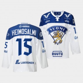 Aleksi Heimosalmi Finland Team 2021-22 Home Jersey White