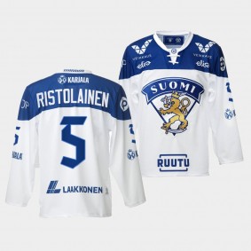 Rasmus Ristolainen Finland Team 2021-22 Home Jersey White