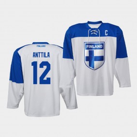 Marko Anttila Finland Team 2019 IIHF World Championship White Jersey