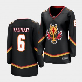 Juuso Valimaki Calgary Flames 2021 Special Edition Black Women Jersey