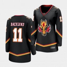 Mikael Backlund Calgary Flames 2021 Special Edition Black Women Jersey