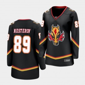 Nikita Nesterov Calgary Flames 2021 Special Edition Black Women Jersey