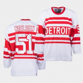 Frans Nielsen #51 Detroit Red Wings Retro Vintage White Jersey