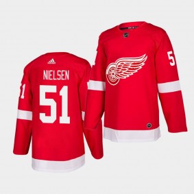 Frans Nielsen #51 Red Wings Authentic Home Men's Jersey