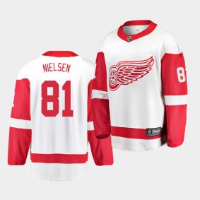 Frans Nielsen #81 Red Wings Breakaway Player Away Men's Jersey