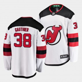 Frederik Gauthier New Jersey Devils 2021-22 Away White Player Men Jersey