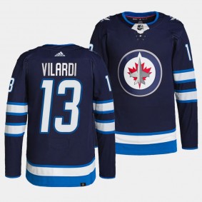 Gabriel Vilardi Winnipeg Jets Home Navy #13 Authentic Pro Primegreen Jersey Men's