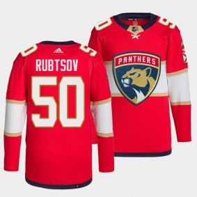 German Rubtsov Panthers Home Red Jersey #50 Authentic Primegreen