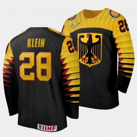 Adrian Klein Germany Hockey 2022 IIHF World Junior Championship Away Jersey Black