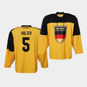 Korbinian Holzer Germany Team 2019 IIHF World Championship Yellow Jersey