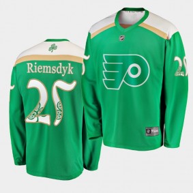 James van Riemsdyk #25 Flyers St. Patrick's Day 2019 Replica Men's Jersey