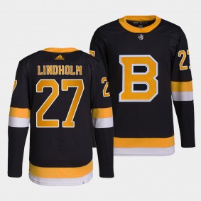 Hampus Lindholm Bruins Alternate Black Jersey #27 Primegreen Authentic Pro