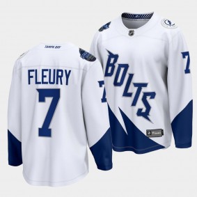 Haydn Fleury Tampa Bay Lightning 7 2022 Stadium Series White Breakaway Player Jersey Men's