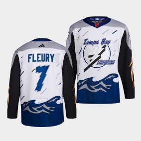 Reverse Retro 2.0 Haydn Fleury Tampa Bay Lightning Authentic Primegreen #7 White Jersey 2022