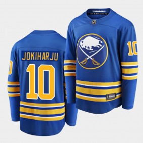 Henri Jokiharju #10 Sabres 2020-21 Home Royal Breakaway Player Jersey