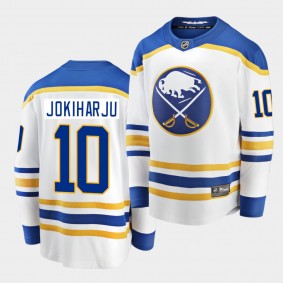 Henri Jokiharju #10 Sabres 2020-21 Away White Breakaway Player Jersey