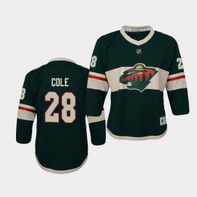 Ian Cole Minnesota Wild 2021 Home Youth Green Jersey