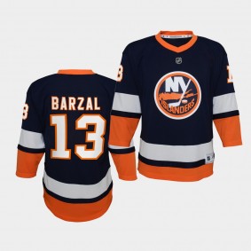 Mathew Barzal New York Islanders 2021 Reverse Retro Navy Special Edition Youth Jersey