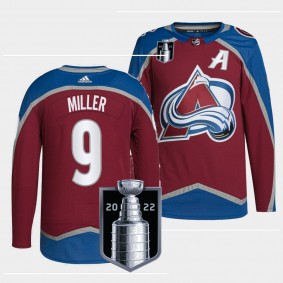 Vancouver Canucks 2022 Stanley Cup Playoffs J.T. Miller #9 Burgundy Jersey Authentic Pro