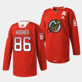 Asian and Pacific Islander Heritage Night Jack Hughes New Jersey Devils Red #86 Jersey 2024