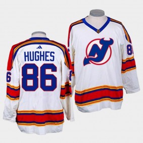 Jack Hughes New Jersey Devils Reverse Retro 2.0 2022-23 White Replica Jersey