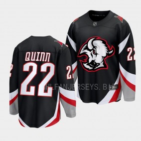 Buffalo Sabres Jack Quinn Goathead Alternate 2022-23 Black Premier Breakaway Player Jersey Men's