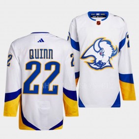 Reverse Retro 2.0 Buffalo Sabres Jack Quinn #22 White Authentic Primegreen Jersey 2022