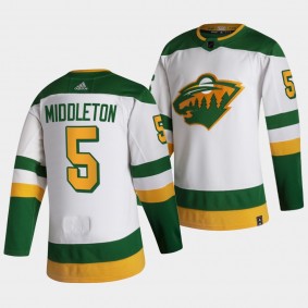 Jacob Middleton Wild #5 Reverse Retro Jersey White Authentic