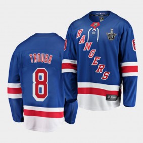 Jacob Trouba #8 Rangers 2020 Stanley Cup Playoffs Royal Home Jersey