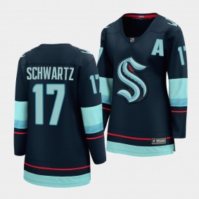 Jaden Schwartz Kraken 2021-22 Home Alternate captains Women Jersey