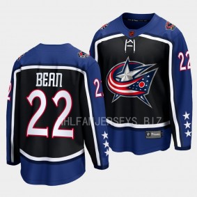 Columbus Blue Jackets Jake Bean Special Edition 2.0 2022 Navy Breakaway Retro Jersey Men's