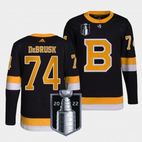 Jake DeBrusk Boston Bruins 2022 Stanley Cup Playoffs Black #74 Jersey Authentic Pro