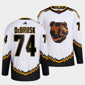 Jake DeBrusk Boston Bruins 2022 Reverse Retro 2.0 White #74 Authentic Primegreen Jersey Men's