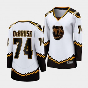 Jake DeBrusk Boston Bruins 2022 Special Edition 2.0 Women Breakaway Player 74 Jersey Retro