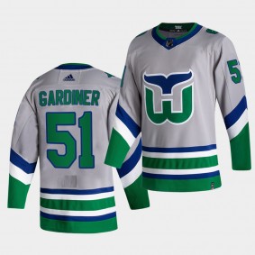 Carolina Hurricanes 2021 Reverse Retro Jake Gardiner Green Special Edition Authentic Jersey