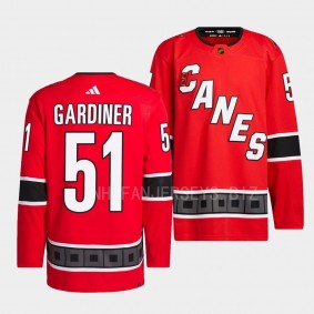 Jake Gardiner Carolina Hurricanes 2022 Reverse Retro 2.0 Red #51 Authentic Primegreen Jersey Men's