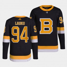 Boston Bruins Alternate Jakub Lauko #94 Black Jersey Authentic