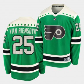 James van Riemsdyk Philadelphia Flyers 2020 St. Patrick's Day Replica Player Green Jersey