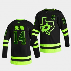 Dallas Stars 2020-21 Third Jamie Benn Authentic Blackout Black Jersey