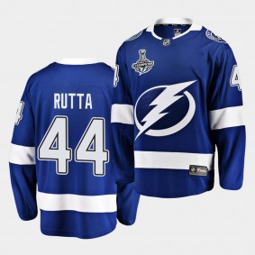 Tampa Bay Lightning Jan Rutta 2020 Stanley Cup Champions Home Blue Men Jersey