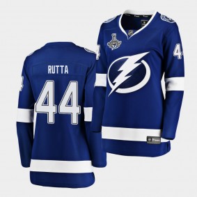 Tampa Bay Lightning Jan Rutta 2020 Stanley Cup Champions Home Blue Women Jersey