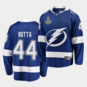 Tampa Bay Lightning Jan Rutta 2020 Stanley Cup Final Bound Home Player Blue Jersey