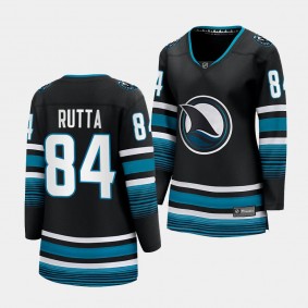 Jan Rutta San Jose Sharks 2023-24 Cali Fin 3rd Alternate Women Breakaway Player 84 Jersey