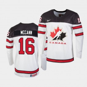 Jared McCann IIHF World Championship #16 Replica White Jersey