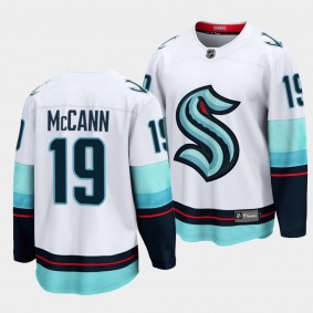 Jared McCann Seattle Kraken Away 2022 White Breakaway Player Jersey